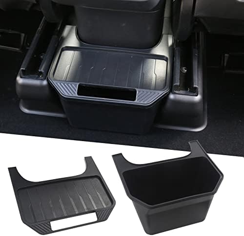 Rear Center Console Organizer for Tesla Model Y, 2nd Row Backseat Trash Can Bin Storage Box Organizer Cup Holder, Model Y Accessories 2020 2021 2022 2023