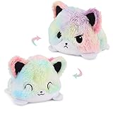 yumcute Einhorn Spielzeug, Flip Plüsch Spielzeug, Niedliche Flip-Plüschtier, Stimmungs Kuscheltier zum Wenden, Schönes Geschenk (Katze)