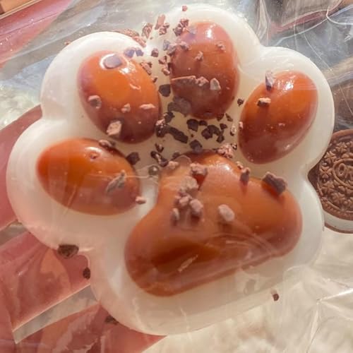 スクイーズ玩具 スクイーズ おもちゃ 肉球 猫 ストレス解消 スクイーズ 握る玩具 ストレス発散グッズ 白 ふわふわ 袋付き 防塵 持ち運びに便利 子供玩具