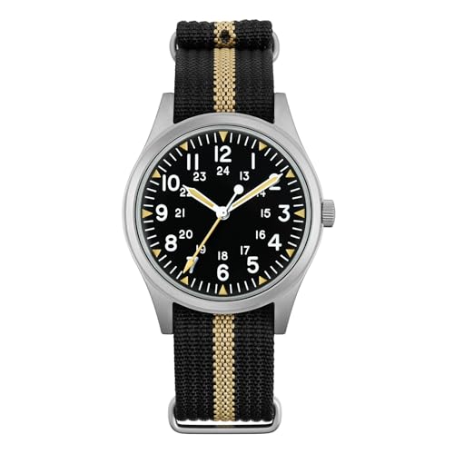 Image of TACTICAL FROG Militado ML07 36mm Field Watch, Japan VH31 Sweep Seconds or 2035 Movt, Men's Military Watch 10 ATM Waterproof Analog Watches for Men and Women Unisex Wristwatch