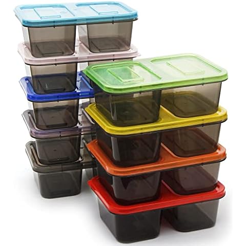 Youngever 9 Sets Colourful Bento Lunch Boxes Cover