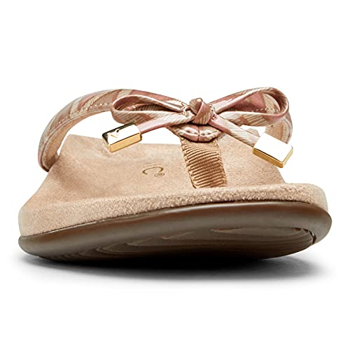 Image of Vionic Women's Rest Bella Toe Post Sandal- Supportive Ladies Orthotic Sandals that include Three Zone Comfort with Arch Support- Flip Flop for Ladies, Medium and Wide Width Size 5-12