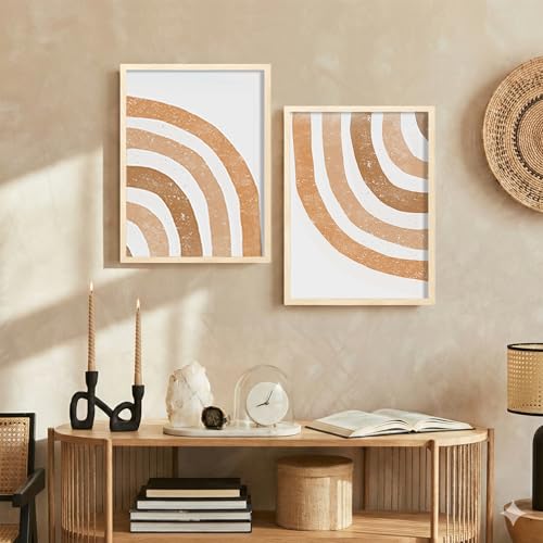 Image of LaVie Home 12x16 Picture Frame for Wall Display, 12x16 Oak Picture Frame with HD Plexiglas, 12 x 16 Poster Frame 1 Pack, Display Frame for Vertical or Horizontal, Classic Collection