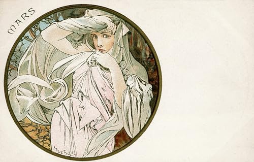 Affiche Alphonse Mucha Juin : le cadeau idéal pour sublimer une déco murale