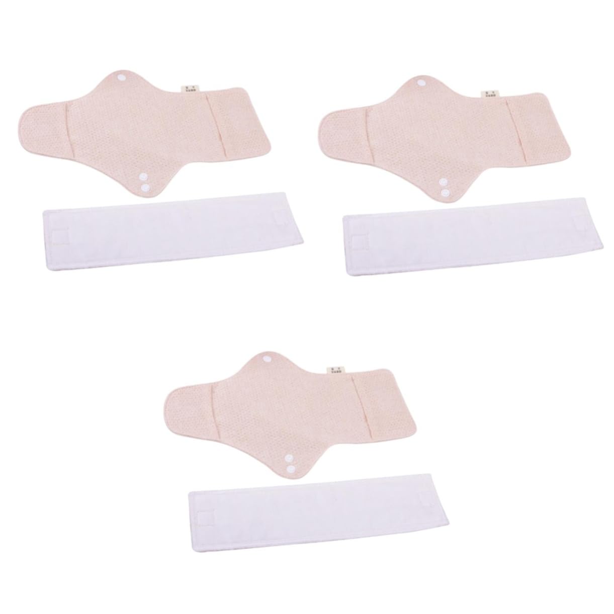 FRCOLOR 6stücke Wiederverwendbare Waschbare Stoffbinden Aus Baumwolle Saugfähige Menstruationspads Für Frauen Umweltfreundliche Hygieneprodukte Für Reisen Und Alltag