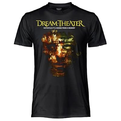 CRAZY FOR ROCK Dream Theater T Shirt Metropolis. Camiseta Oficial Unisex Camiseta Regular de Algodón. Adulto Niño, Negro , XS | Ya disponible en tu tienda friki favorita! En mundofriki.es!