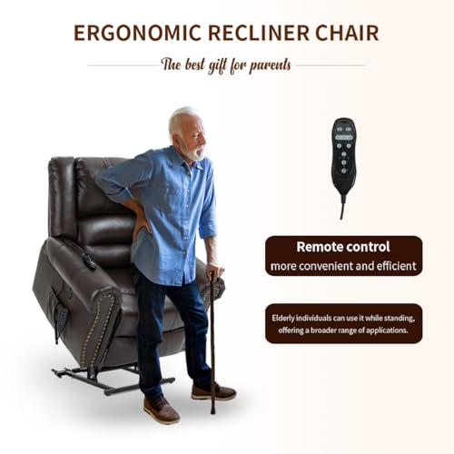 Genuine-Leather-Power-Lift-Recliner-Elderly-Chair-Lay-Flat-Lift-Chairs-Remote-Control-with-Point-Like-Distribution-MassageHeatingAdjusting-Reclining-Model-Brown Genuine Leather Power Lift Recliner Elderly Chair Lay Flat Lift Chairs Remote Control with Point Like Distribution MassageHeatingAdjusting Reclining Model Brown