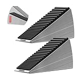Strongest Home Wall/Door Stopper 2 Pack, Door Wedges Indoors, Heavy Duty Rubber Door Stop, Doorstops Wedge Extra Large Outdoor for Home, Office, Hotel, Nursery
