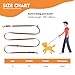 Wisedog 3m Orange doppelendige gummierte Hundeleine Leichtgewichtige Hands Free Leine für Hund rutschfeste Hands Free Hundeleine Fit für Spaziergänge Laufen Camping