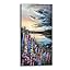 White Flowers Tree By Riverbank Wall Art (S015)