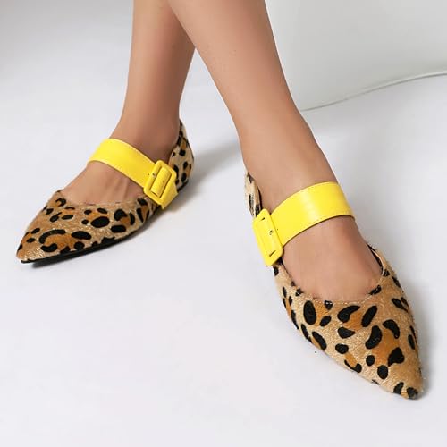 Pointed Toe Flats Women Walking Dolly Shoes4