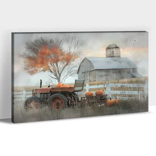 CXVU Fall Wall Art - Farmhouse Canvas Wall Decor for