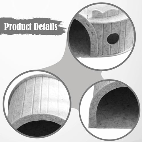 Tunnel en feutre pour chat jouet interactif pliable et léger pour chaton - 4