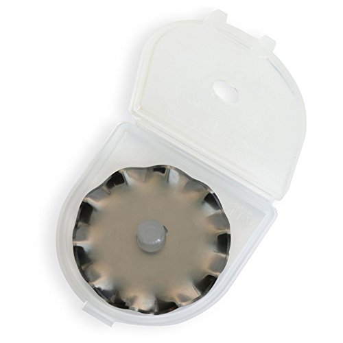Olfa 45Mm Rotary Cutter Wave Blade, 1 Blade (Wab45-1) - Stainless Steel Circular Decorative Edge Blade For Crafts, Sewing, Quilting, Scrapbooking, Fits Most 45Mm Rotary Cutters #TOP12