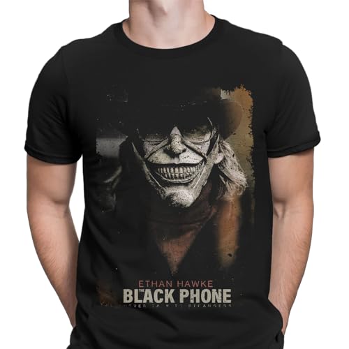 Halloween T-Shirt Black Phone Movie Poster Spooky Scary Creepy Mens T Shirts #HD Black XL
