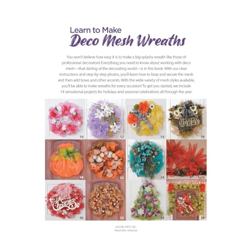 Leisure Arts Apprenez à faire des couronnes décoratives en maille Bk – vue 7