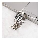 Material: Edelstahl 316 ZAJ 20mm Edelstahl Armband Stretch Expansion Damen Herren Uhrenarmband-Tension Gold-Silber Armband Armband Hot Uhren Zubehör (Band Color : B, Band Width : 14mm)