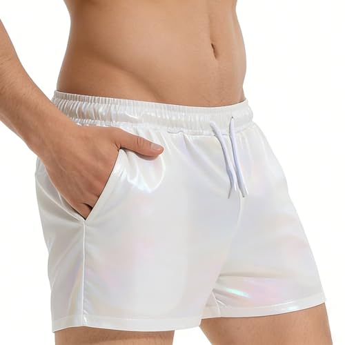 Short métallique brillant homme léger et stretch doté de poches pratiques - 3