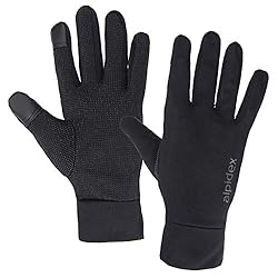 ALPIDEX Guantes Deportivos Ligeros Pantalla Táctil...: 🏃 Comodidad y calidez: guantes deportivos de grosor medio para los primeros/últimos días frescos y para los días de invierno más suaves 🏃 Antideslizantes: zona de las palmas con motas antideslizantes para poder manejar a la perfección el smartphone, ...