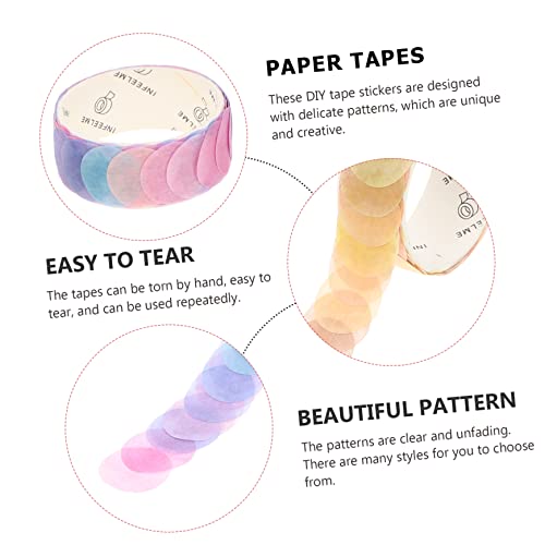 NUSITOU 7 Rolos De Fita Washi Perfumada Álbum De Casamento Scrapbook Círculo Adesivos Fita De Presen