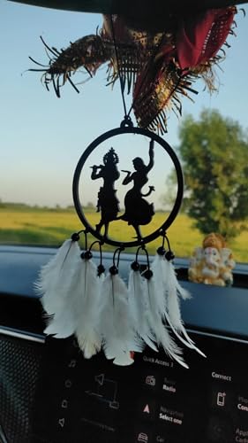 Image of Spiritual Car Hanging Accessories: Elevate Car, Home, and Office Decor with Divine God Elegance (Krishna)