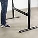 VIVO Black Universal Steel Clamp-on Desk Stabilizer Bar for Sturdy Reinforced Workstation, 36 to 61.6 inch Bracket Support System for Sit to Stand Desk Frames, Expandable Width Adjustment, DESK-STB01B