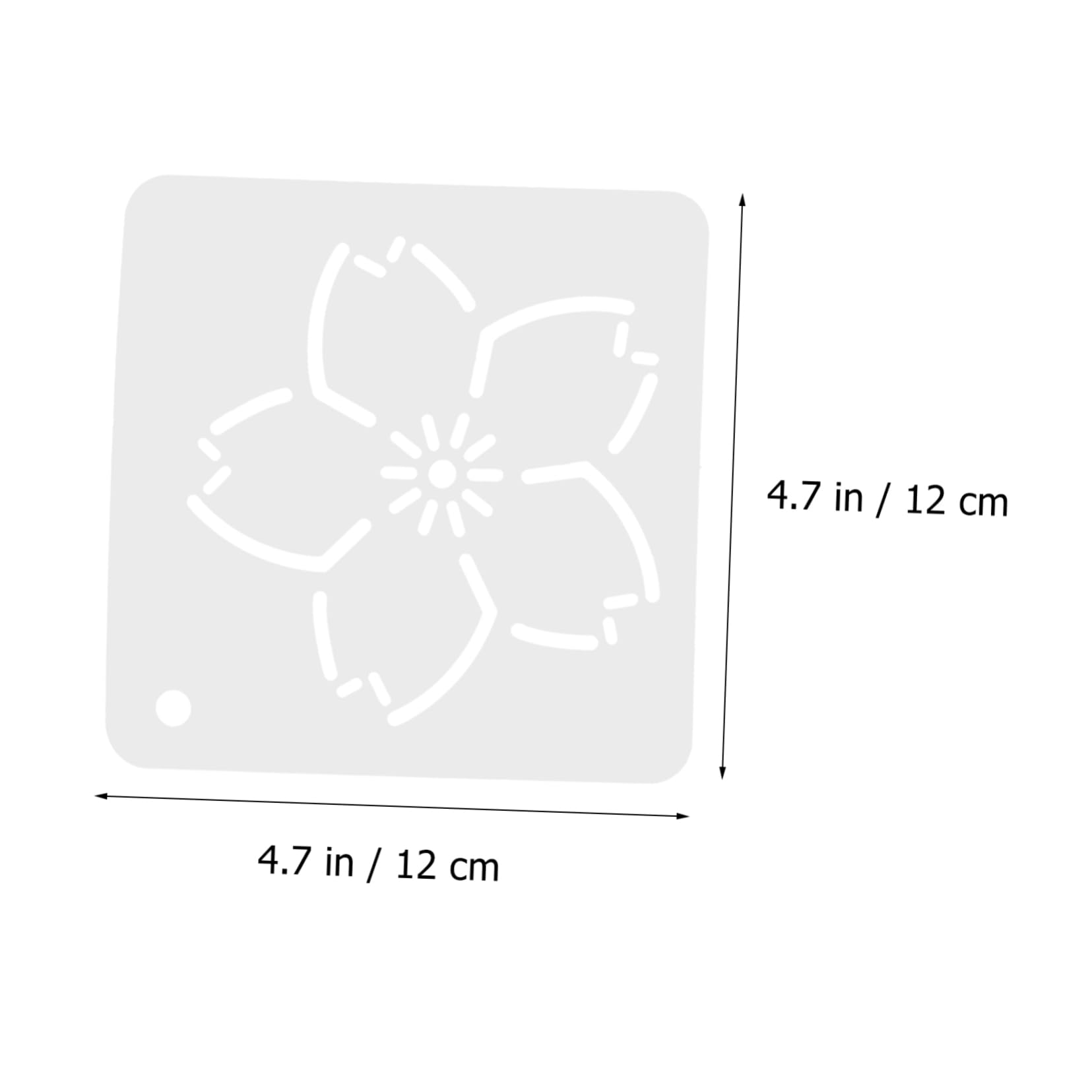 Homoyoyo 18stücke Teiliges Blumenmuster Patchwork Schablonen Quilting Und -nähprojekte Wiederverwendbare Und Langlebige Vorlagen Material Einfach Zu Bedienen Und Vielseitig Einsetzbar