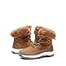 DREAM PAIRS Waterproof Snow Boots for Women, Faux Fur Cozy Warm Insulated Winter Boots Lace Up Mid-Calf Outdoor Shoes for Walking Hiking,Size 7.5,Tan,SDSB2305W
