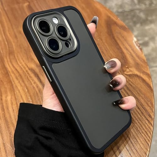 Coque iPhone 15 Pro Max couleur contrastée métallique silicone