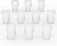 Vista 1 de stonylab Tapón de goma de silicona, tapones de silicona cónicos blancos para sello de laboratorio (paquete de 10, 1#)