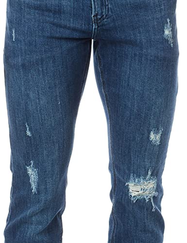 Jeans Filigrana triplo, Calvin Klein, Masculino, Azul marinho, 38