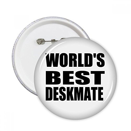 Badge bouton du monde deskmate pour personnaliser un sac a dos de cours