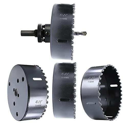 4-1/2 Inch Carbide Grit Hole Saw Cutter For Brick, Stucco #TOP6