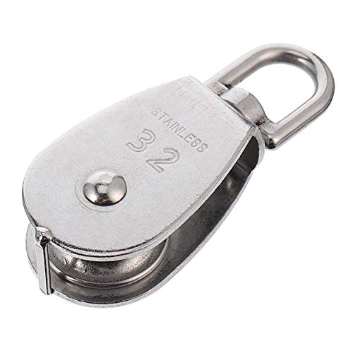 BESPORTBLE Polia de Rolamento Polias Giratórias de Aço Inoxidável Rolamento Duplex Destacável Rotaçã