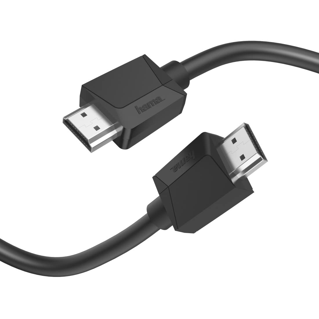 Hama HDMI 2.0b Cable for aaudio and Video Data Transfer (high Resolution 4096x2160 p, 4K, Transfer Speed 18 Gbit/s, Bandwidth 600 MHz, 1.5m) Black