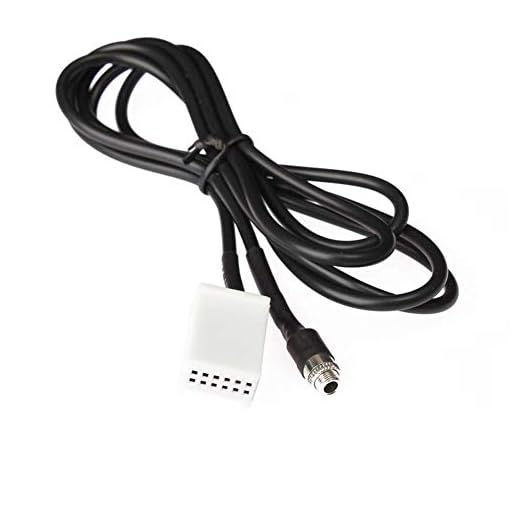 ENJOY-UNIQUE MP3-Audio-Adapter-Eingangskabel für BMW E60 E63 E64 E65 E66 E87 E88 E81 E82 E90 E91 E92 3,5 mm Buchse 12-poliger Stecker