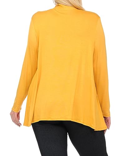 Image of Pastel by Vivienne Women's Long Sleeve Jersey Plus Size Cardigan