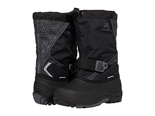 Kamik Snowfall P (Toddler/Little Kid/Big Kid) Black/Charcoal 8 Toddler M