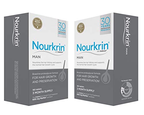 Nourkrin Homme 6 mois solution cheveux clairsemés et perte de volume