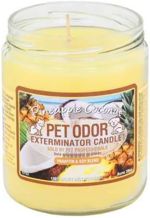 0 Pet Odor Exterminator Candle Pineapple Coconut