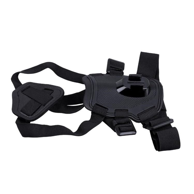 Image of REFLEX CAMERA Dog Harness Mount Compatible with Go Pro, D J I, | Pet Vest Belt Camera Chest & Back Strap for Action Video | Adjustable, Weather-Resistant, Padded for Comfort (7-54kg / 15-120lbs)