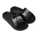 BOSS Badelatschen Slides Badeschuhe J29199 Marine (30 EU)