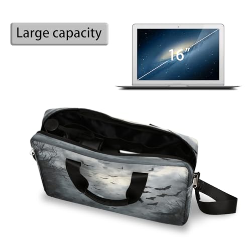 Maletín para laptop 15.6-16 pulgadas con diseño de murciélagos miniatura 5