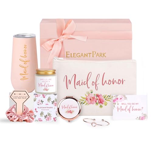Product Image of the ELEGANTPARK Maid of Honor Proposal Gifts, Bridesmaid Proposal Box Set