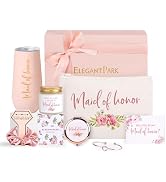 ELEGANTPARK Maid of Honor Proposal Gifts Bridesmaid Proposal Gifts Bridesmaid Gift Box for Weddin...