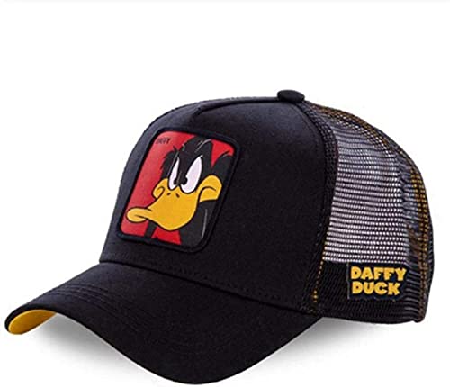 YWOTF Cartoon Baseball Cap Men Women Hip Hop Dad Mesh Baseball Hat Trucker Cap for Outdoor Sports Hat Black (Style-5)