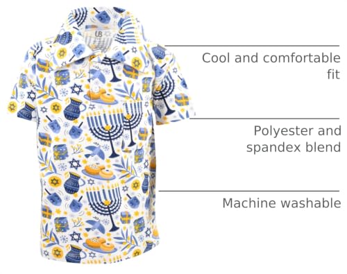 Image of Unique Baby Moisture Wicking Kids Polo Shirts for Toddler Boys Polo Shirt