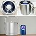 Olmaanseta Small Ice Bucket with Lid and Tongs,1.3L Portable Mini Double Walled Ice Cube Bucket for Cocktail Bar Stainless Steel Cute Insulated Ice Buckets for Parties