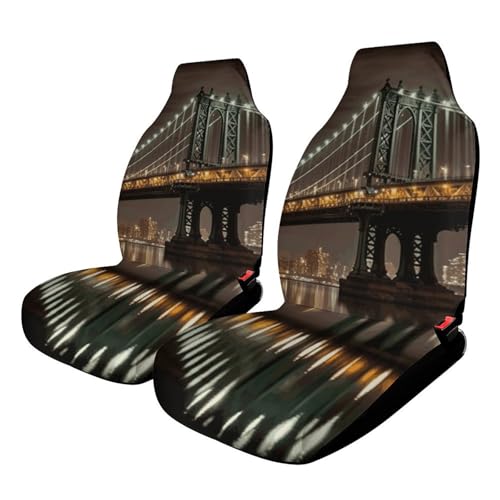 Housse de siège voiture Manhattan Bridge imperméable pour auto et animaux