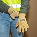 Klein Tools 60606 Work Gloves, All Purpose Premium Leather Gloves, Abrasion-Resistant, Heavy-Duty, Ideal for Wire Pulling Work, Small